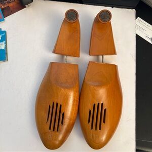 Vintage Florsheim Wooden Tree Shoe Mold Stretcher Form Insert Size 11D Hinged